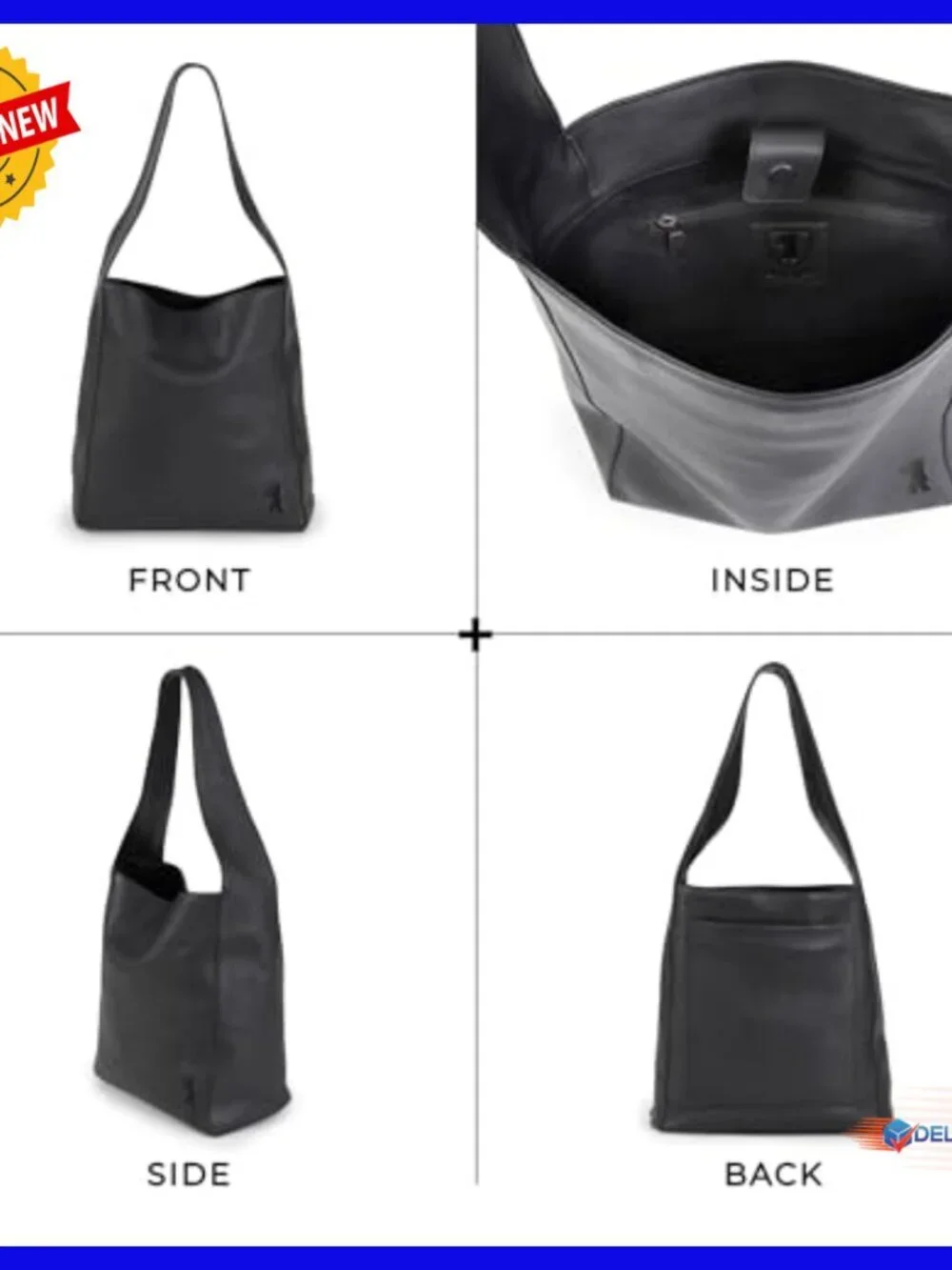Premium Leather Hobo Tote Shoulder Bag for Women Spacious Everyday Use